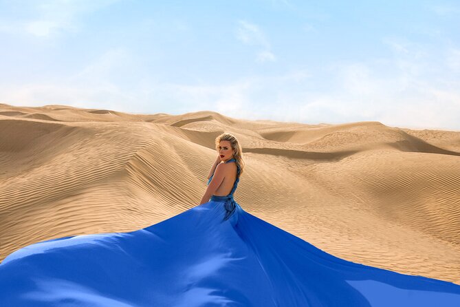 Dubai Flying Dress Private Photoshoot in the Desert - What happens during the one-hour shoot