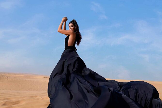 Dubai Flying Dress Private Photoshoot in the Desert - Weather, comfort, and scheduling