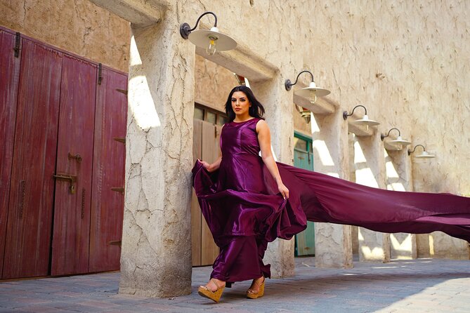 Dubai: Flying Dress with Photography and Exciting Dune Activities - Sandboarding and the camel photo