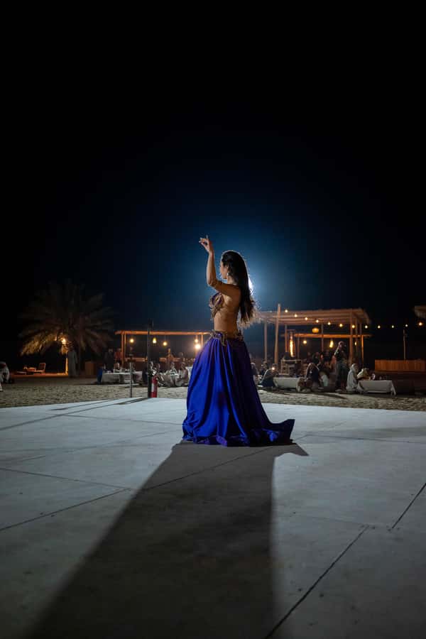 Dubai Fort Lisaili Desert: Quad, Buggy Ride & Free Souvenir - Fire, belly dance, and tanoura performances