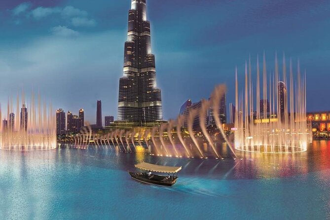 Dubai Fountain Show Boat Lake Ride Ticket - Why the nighttime setting matters