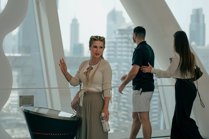 Dubai: Frame Tickets, Creek, Souks & Blue Mosque Guided Tour - Museum of the Future: a 15-minute glimpse