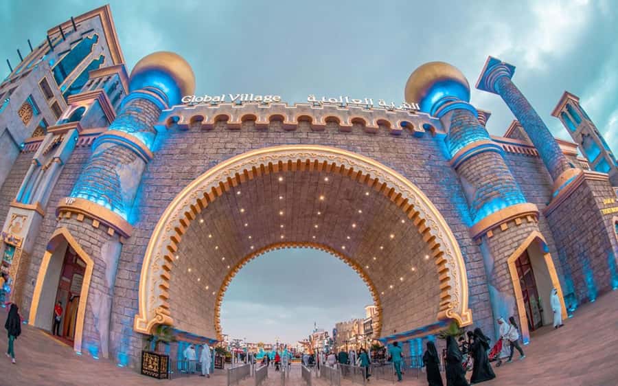 Dubai: Global Village Entry Ticket with Hotel Transfers - What Global Village feels like after sunset