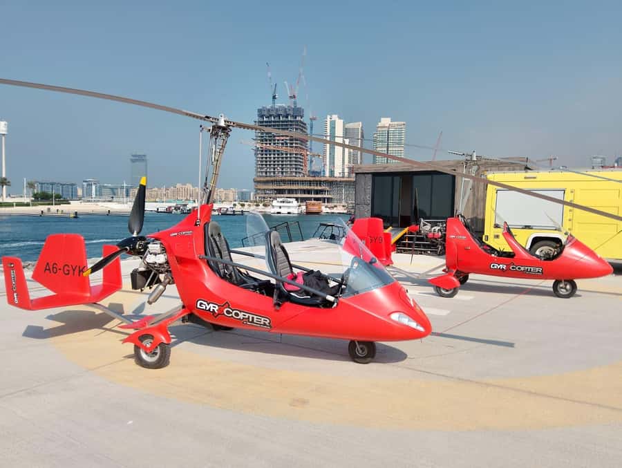 Dubai: Gyrocopter Introductory Flight - Dubai Eye and Burj Al Arab from the air