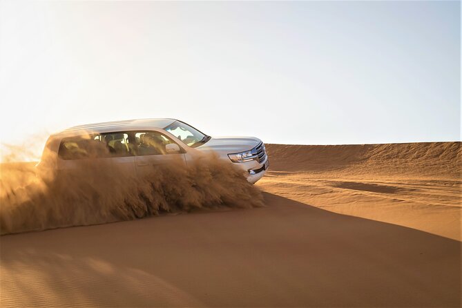 Dubai Half-day Red Dunes bashing with Sandboarding, Camel &Falcon - Sandboarding after the 4WD action