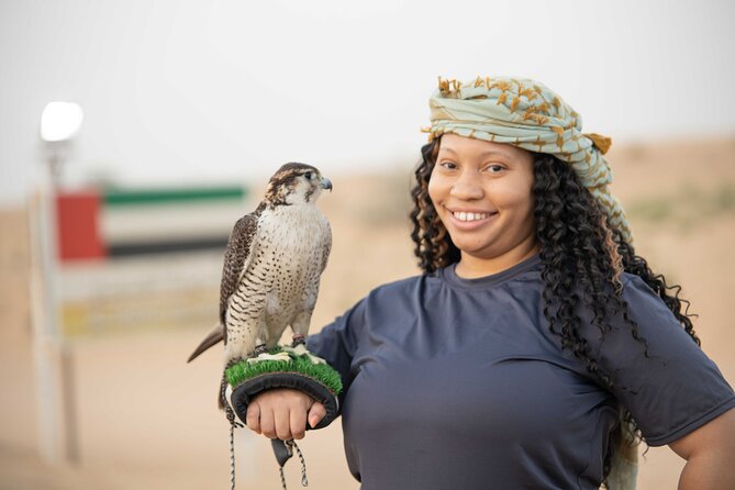 Dubai Half-day Red Dunes bashing with Sandboarding, Camel &Falcon - What $34.89 buys you