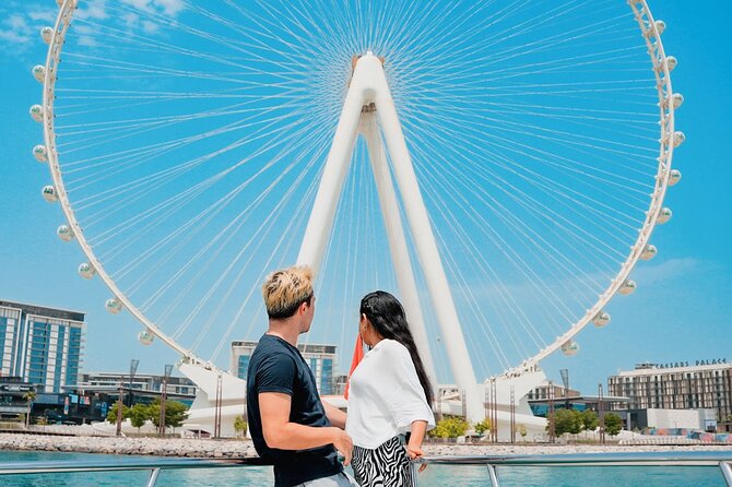 Dubai Harbour Luxury Yacht Tour with BBQ & Drinks - Look up at Skydive Dubai