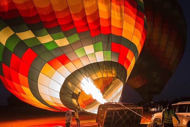 Dubai Hot Air Balloon Ride with Breakfast, Falconry & Camel Ride - A gentle camel ride and a close falcon encounter