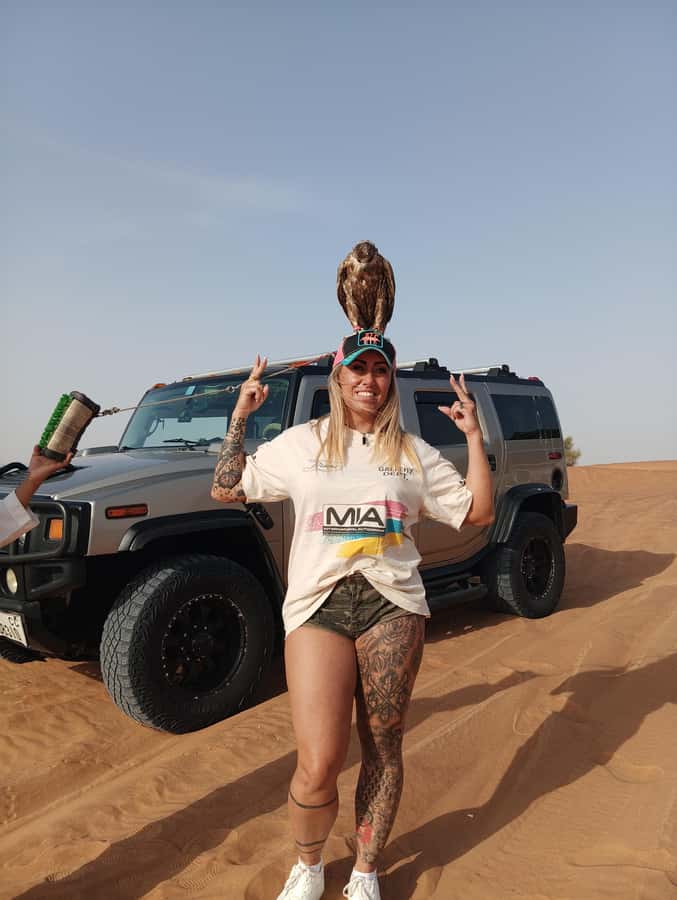 Dubai Hummer Safari Adventure & Traditional Dress Photoshoot - Lahbab Desert gives you room for photos