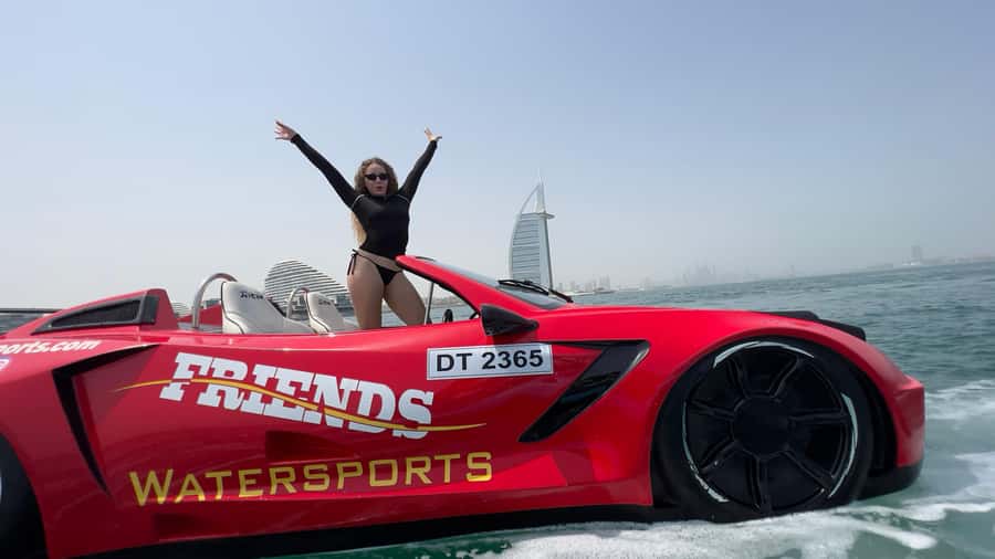 Dubai: Jet Car to Burj Al Arab with Breakfast and Soft drink - Music, posing, and making a short video