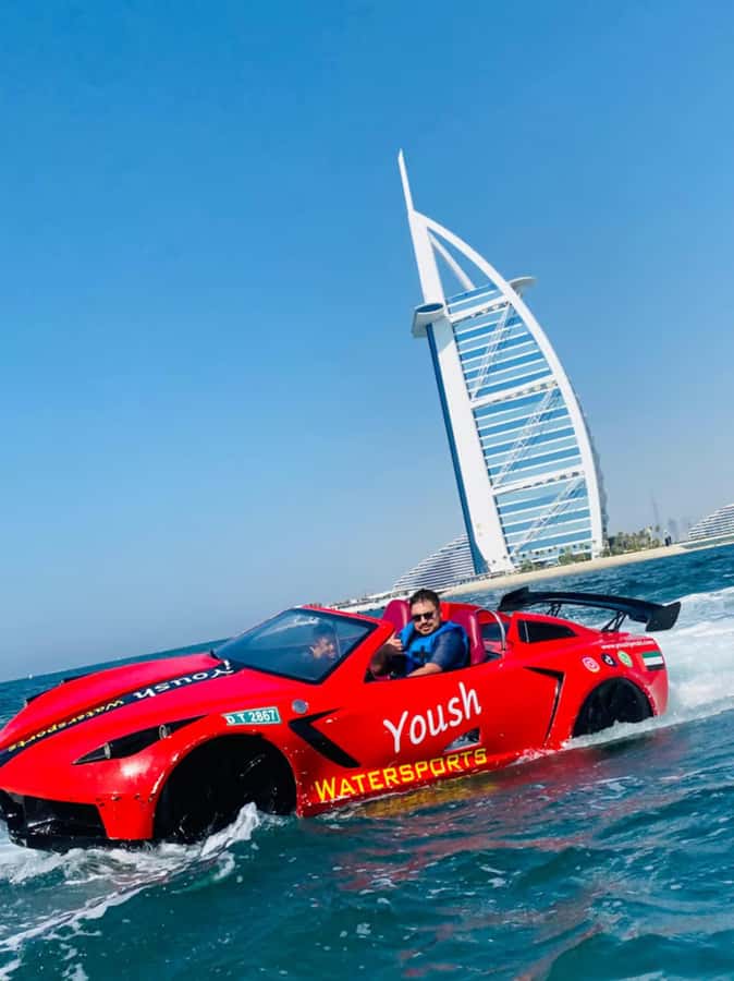 Dubai: Jet Ski 30Min & 30Min Jet Car Burj Al Arab Adventure - A photo pause beside Burj Al Arab