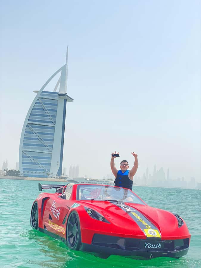 Dubai: Jet Ski 30Min & 30Min Jet Car Burj Al Arab Adventure - Switching from jet ski to two-seat jet car