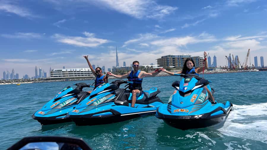 Dubai Jet Ski: Burj Khalifa, Burj Al Arab, Pics & Ice Cream! - Riding out from Umm Suqeim Marina