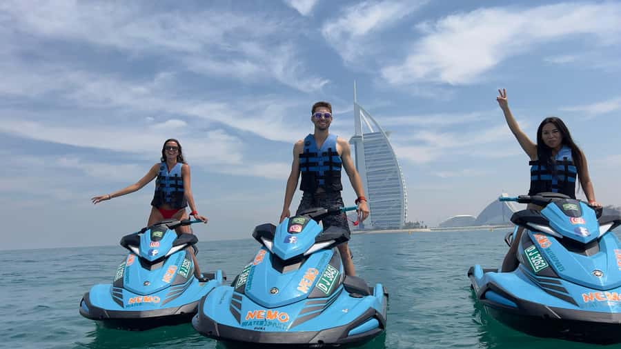 Dubai Jet Ski: Burj Khalifa, Burj Al Arab, Pics & Ice Cream! - Burj Khalifa and Atlantis The Royal