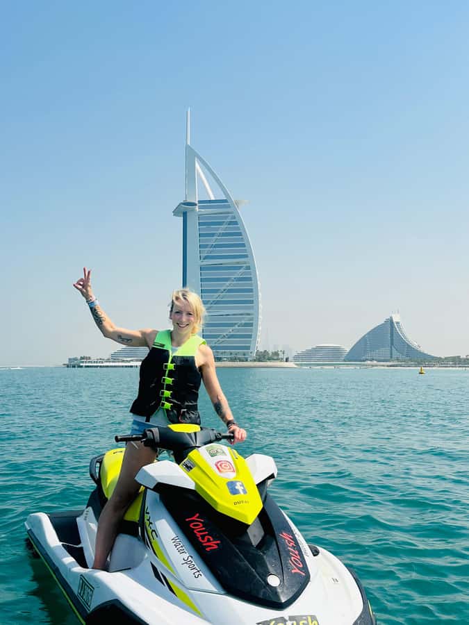 Dubai: Jet ski & Flyboard in Dubai Free Ice Cream - The Burj Al Arab photo stop