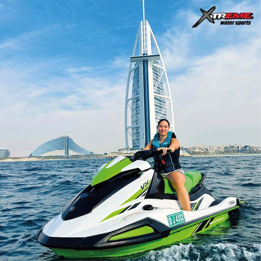 Dubai: Jet Ski Ride with Photos and Videos - 1 Hr - Palm Jumeirah and the run toward Atlantis