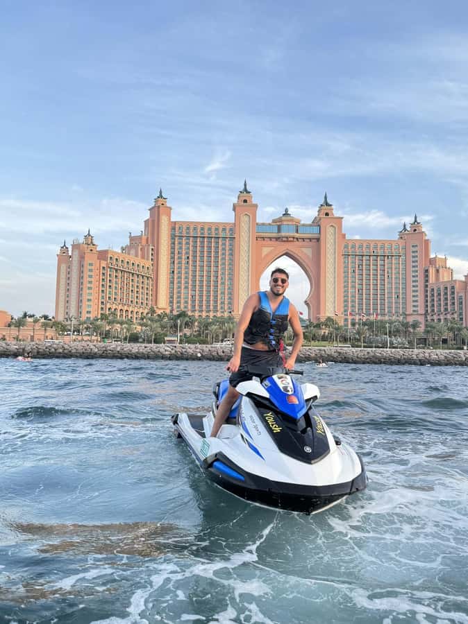 Dubai: Jet Ski Tour of Burj Al Arab & Atlantis the Palm - Burj Al Arab from the Persian Gulf