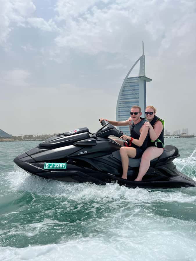 Dubai: Jet Ski Tour To Atlantis Hotel and Burj Al Arab - The Burj Al Arab photo stop