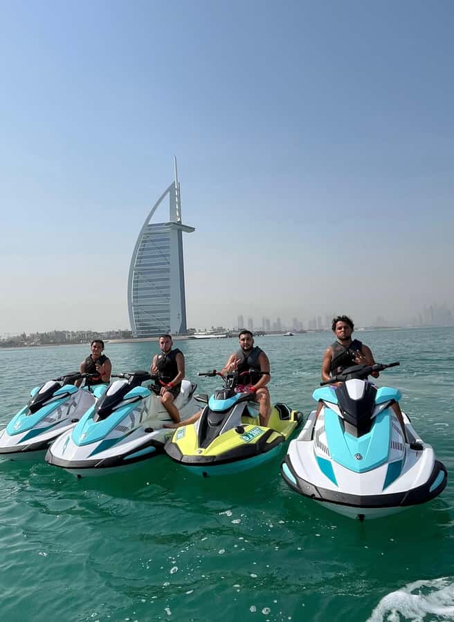 Dubai: Jet Ski Tour To Dubai marina, JBR - Palm Jumeirah and the Dubai Marina skyline