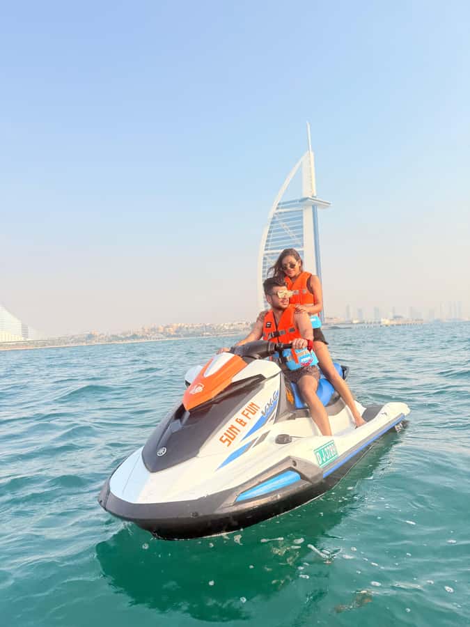Dubai jet ski: visit the Burj al Arab and Atlantis with photos and videos - The jet skis, speed, and water conditions