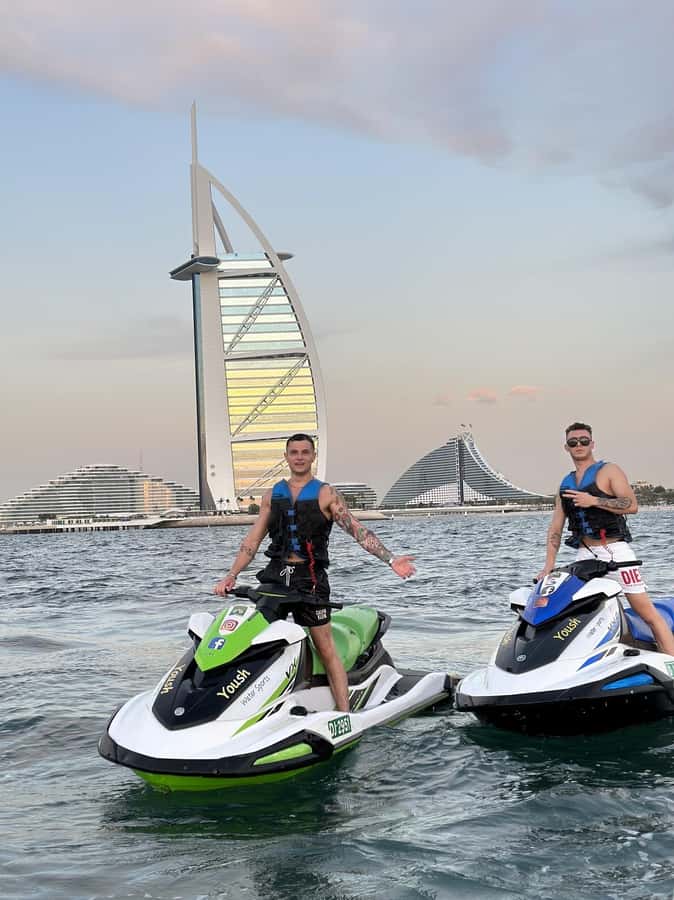 Dubai: Jetski Adventure w/ Burj Khalifa & Burj Al Arab Views - Burj Khalifa appears from a surprising angle