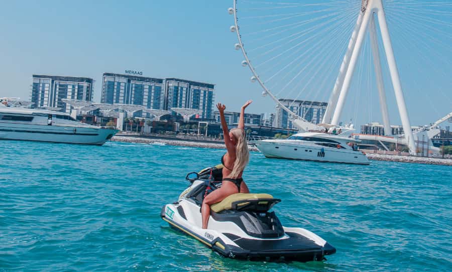 Dubai: Jetski Tour to Dubai Eye, JBR, Palm & Burj Al Arab - Burj Al Arab and the return to the marina