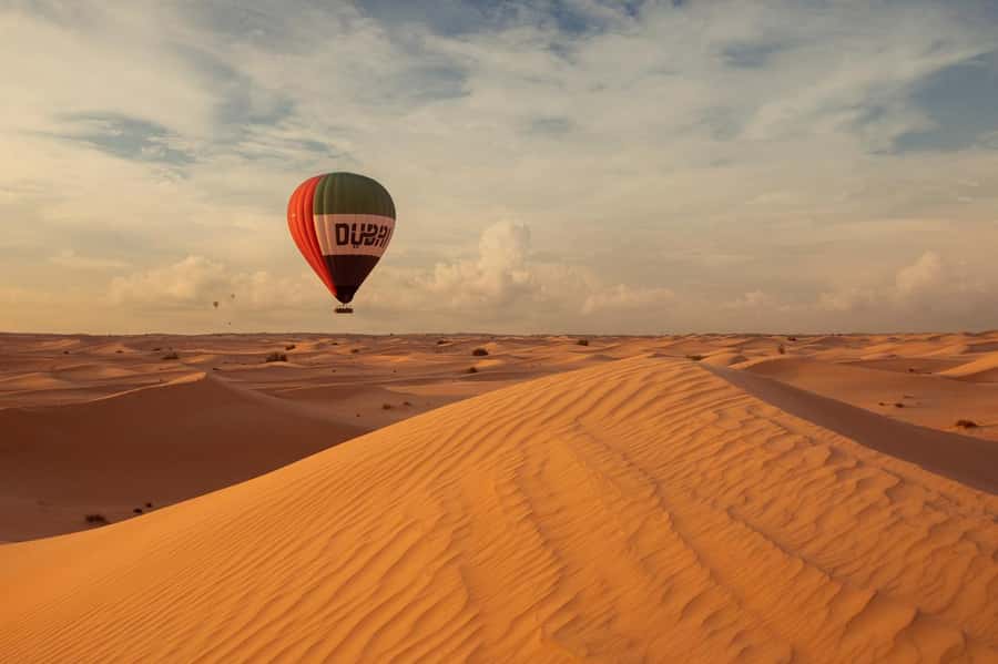 Dubai: Luxury Balloon Flight with Michelin-Curated Breakfast - A short camel ride and one last look at the reserve
