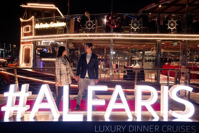 Dubai Luxury Canal Dinner Cruise with Optional Transfer - The Water Canal and Business Bay skyline