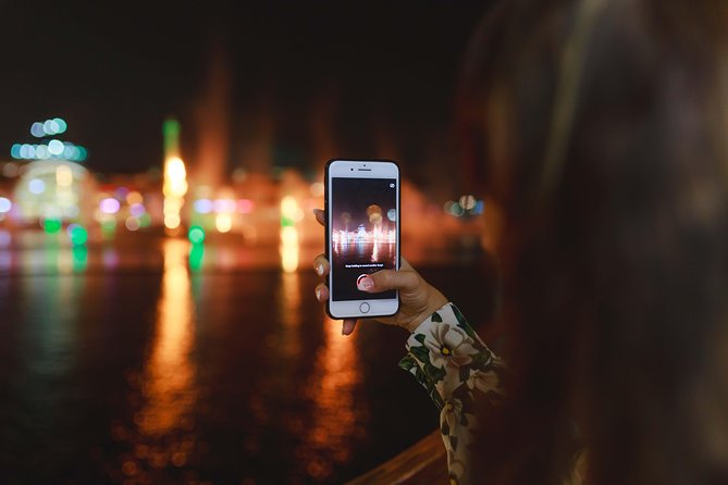 Dubai Luxury Canal Dinner Cruise with Optional Transfer - Passing beneath the Sheikh Zayed Road waterfall