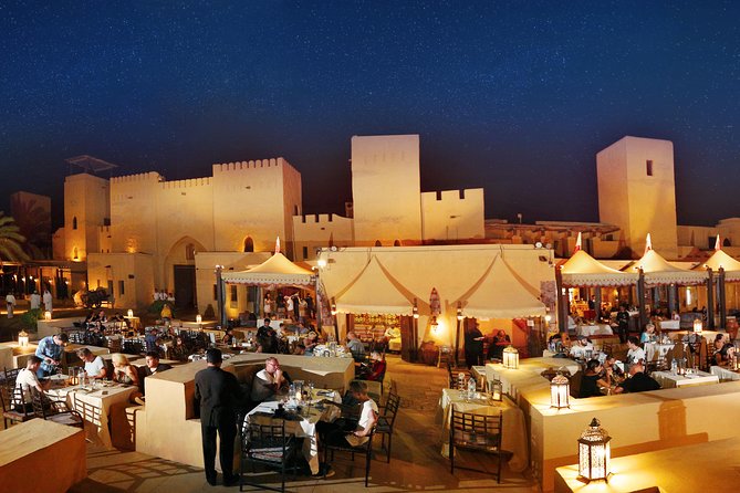 Dubai: Luxury Desert Fortress Dinner, Camel Ride & Live Shows - What this Dubai desert dinner really is
