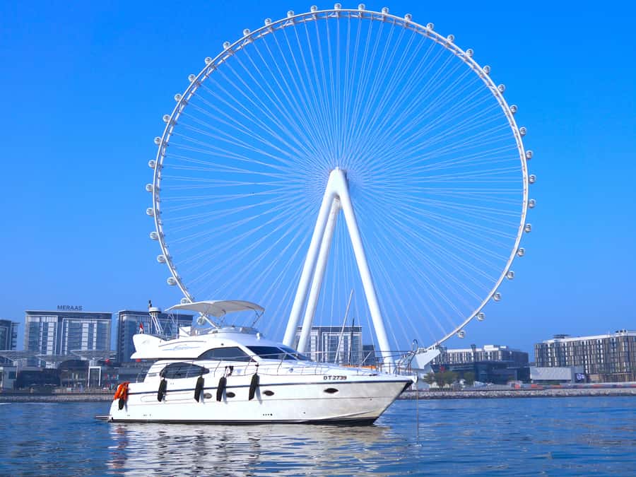 Dubai: Luxury Private 50 FT Yacht Cruise + Optional Sushi - Swimming, sunbeds, and onboard comfort