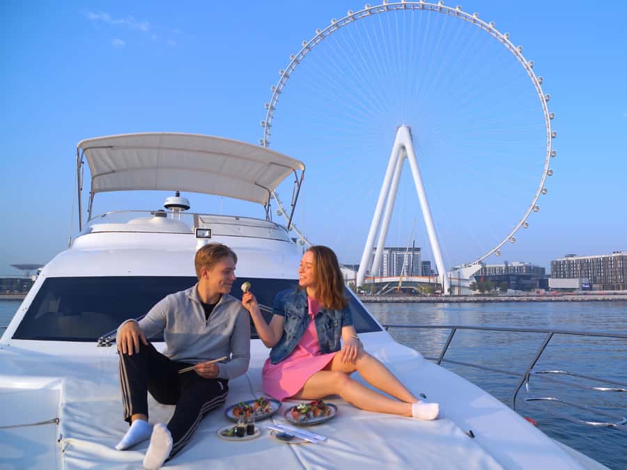 Dubai: Luxury Private 50 FT Yacht Cruise + Optional Sushi - Service and the personal touch