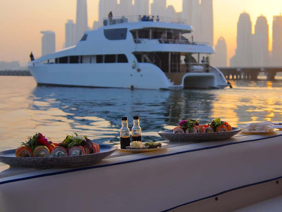 Dubai: Luxury Private 50 FT Yacht Cruise + Optional Sushi - Is $218 good value for a private yacht?