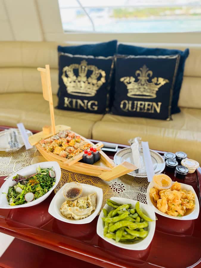 Dubai: Luxury Private 50 FT Yacht Cruise + Optional Sushi - Boarding at Dubai Harbour