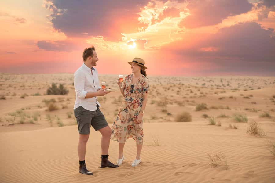 Dubai: Luxury Safari with Michelin-Curated 5-Course Dinner - Fire and aerial acrobatics after dinner