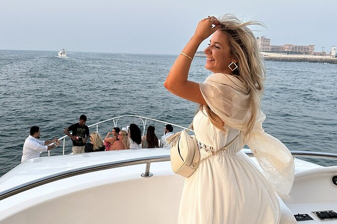 Dubai Marina 2 Hour Sunset Yacht Tour with Alcoholic Drinks - Burj Al Arab and route changes