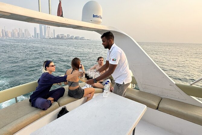 Dubai Marina 2 Hour Sunset Yacht Tour with Alcoholic Drinks - What is included, and what is not