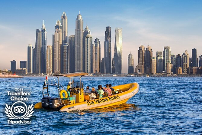 Dubai Marina Guided Sightseeing High-Speed Boat Tour - Burj Al Arab and Dubai’s signature silhouette