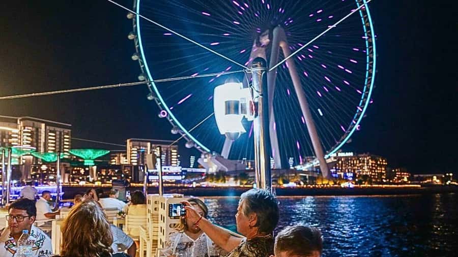Dubai: Marina Premium Dinner Cruise with Unlimited Drinks - The marina views begin with JBR