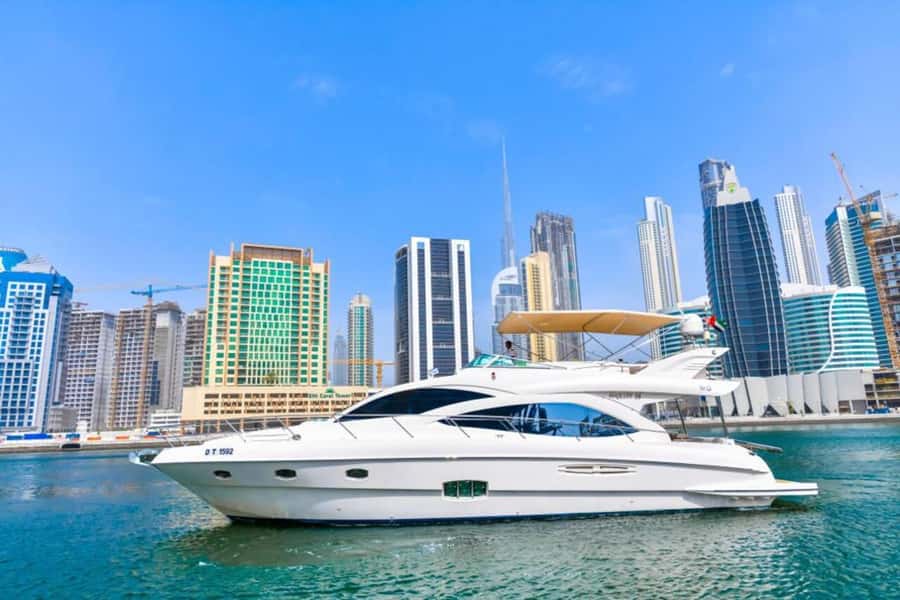 Dubai: Marina Private Luxury Yacht Tour - What you see between JBR and the skydive area