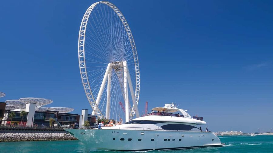 Dubai Marina Yacht Tour: Ain Wheel, JBR & Harbour in 1 Hour - Key points to know before you book