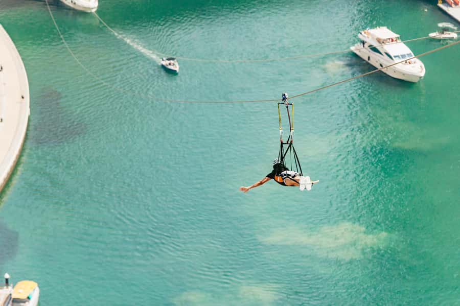 Dubai: Marina Ziplining with Photos, Video and Meal - The Superman-Style Flight Across the Marina