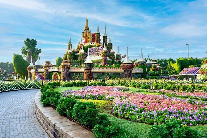 Dubai: Miracle Garden Tickets with Round-trip Transfer - Themed gardens, floral structures, and photo stops