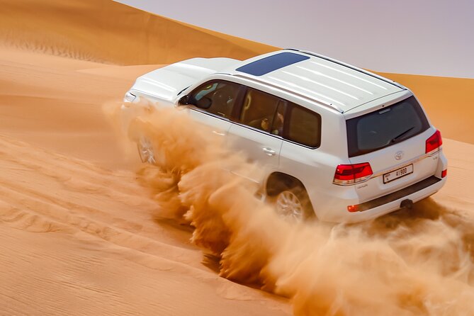 Dubai Morning Evening Desert Safari,Sand boarding and Camel ride - Quad biking is the main optional upgrade