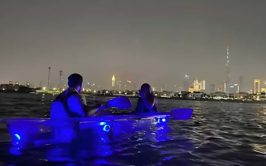 Dubai: Night Kayaking Tour - Timing, clothing, and comfort
