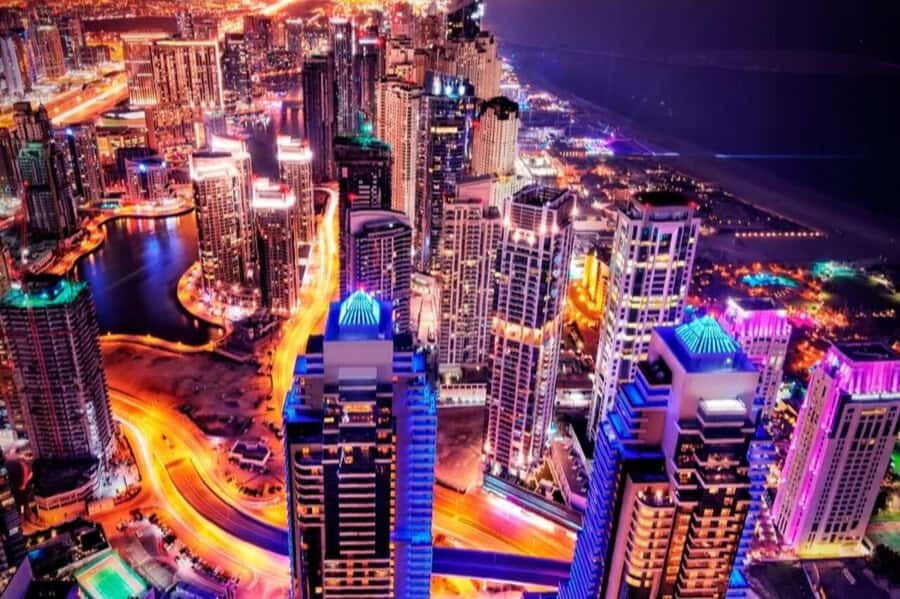 Dubai: Nighttime Guided City Tour by Van & Blue Water Island - Souks, extra stops, and what may vary