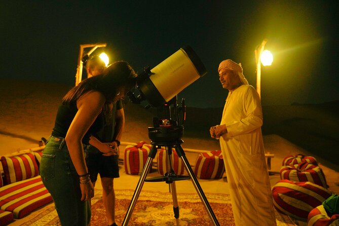Dubai Overnight Desert Safari, BBQ & Stargazing at Al Khayma Camp - Campfire stories and telescope stargazing