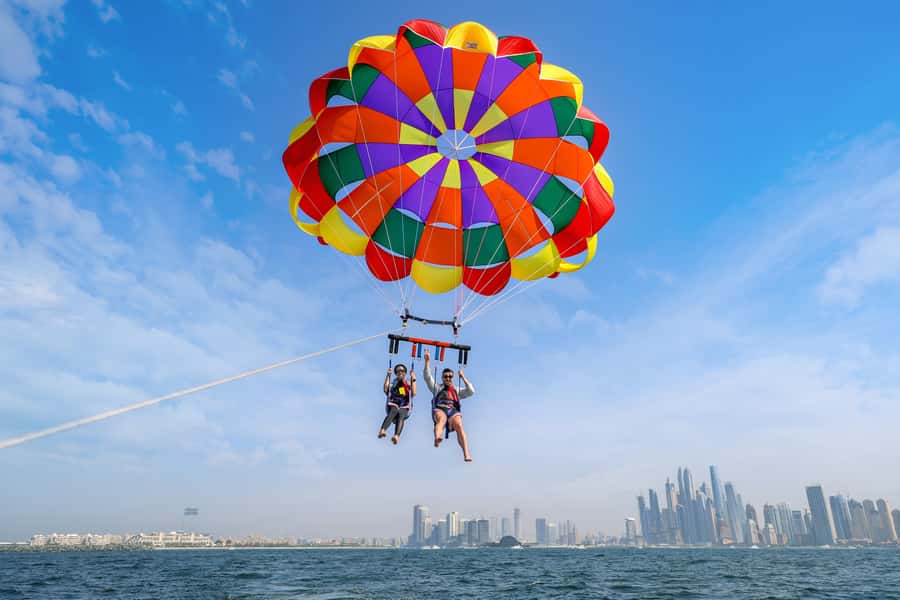 Dubai: Palm View and JBR View Parasailing Experience - Who will enjoy this most?