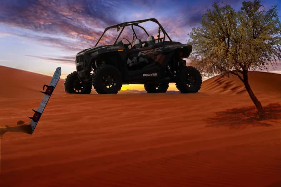 Dubai: Polaris RZR and Sandboarding Desert Adventure - What the 30-minute desert route feels like