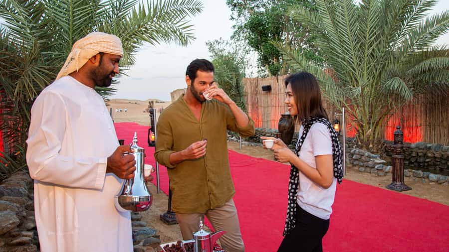 Dubai: Premium Desert Safari, Camel Ride, BBQ & Sandboarding - BBQ dinner under the stars